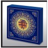 Hand Made Blue Wedding 'Ani LeDodi" Blessing Wood  | Art | Judaica