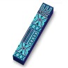 Navy Aqua Wood Mezuzah Case | Mezuzahs | Judaica