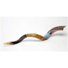 Jerusalem Painted Yemenite Shofar - 40" | Rosh Hashanah | Judaica