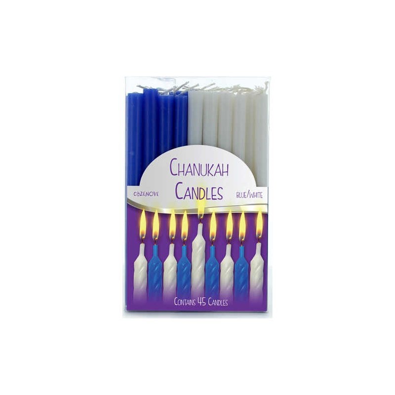Blue and White Chanukah Candles | Hanukkah | Judaica