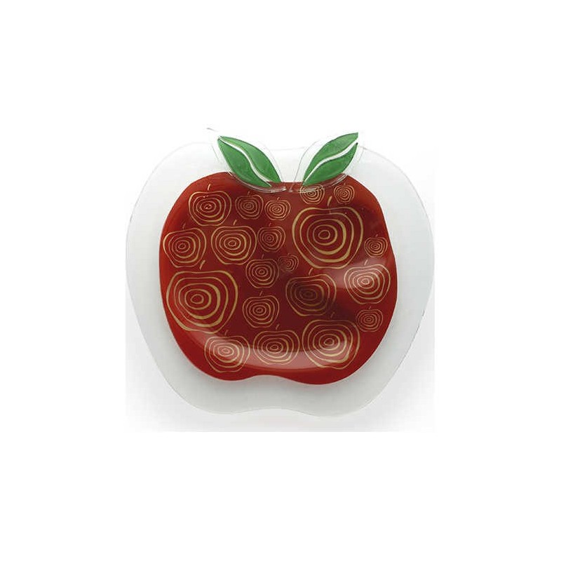 Apple Glass Plate | Rosh Hashanah | Judaica