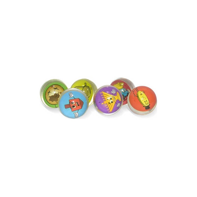 Chanukah Bouncy Balls - Pack of 6 Balls | All Judaica | Judaica
