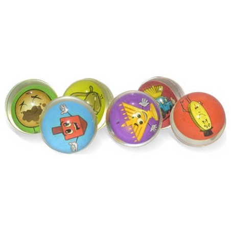 Chanukah Bouncy Balls - Pack of 6 Balls | All Judaica | Judaica