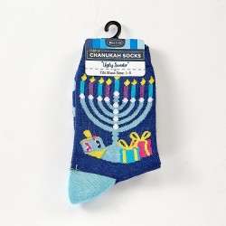 Chanukah "Ugly Sweater" Youth Crew Socks | Apparel | Judaica