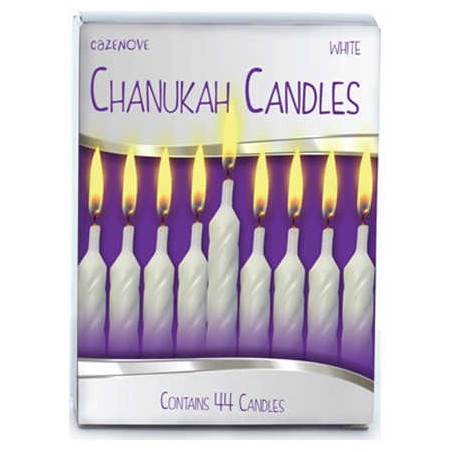 White Chanukah Candles | Hanukkah | Judaica