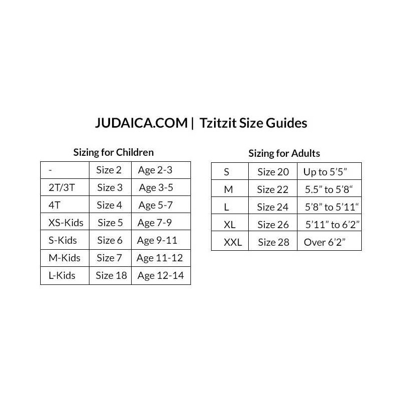 Cotton Tzitzit - Meyuchad - Children | Tzitzit | Judaica