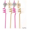 Set of 4 Passover Straws with Cups and Matzahs | Passover | Judaica