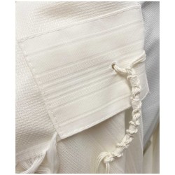 Premiere Weave Non-Slip Wool Tallis with White Str | Tallit/Tallis | J