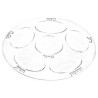 Disposable Seder Plate White/Silver | Passover | Judaica