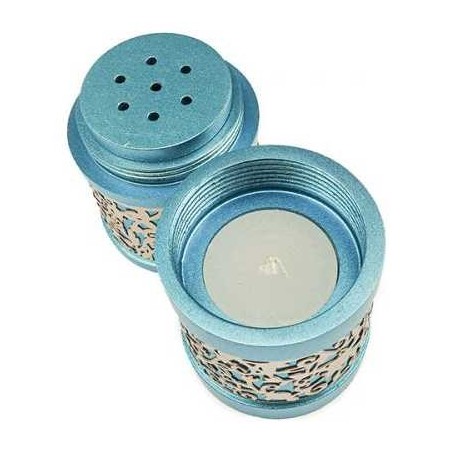 Lasercut Pomegranate Design Aluminum Travel Havdal | Havdalah Sets & S