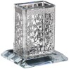 Crystal Havdalah Candle Holder - Silver Pomegranat | Havdalah Sets & S