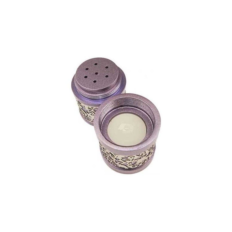 Lasercut Pomegranate Design Aluminum Travel Havdal | Havdalah Sets & S