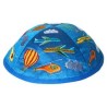 Embroidered Airplanes Kippah - Blue | Kippahs | Judaica
