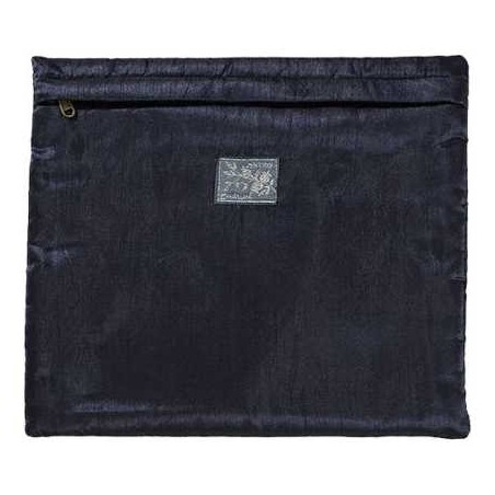 Squares Full Embroidery Tefillin Bag - Blue | Tefillin & Accessories |