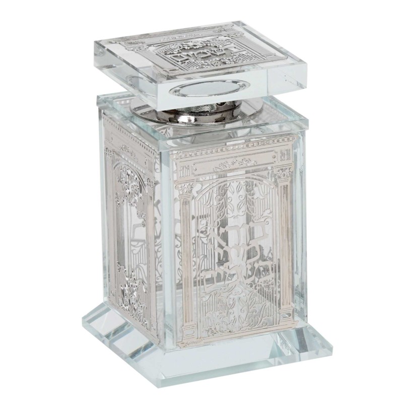 Crystal Besomim Holder - Beit Hamikdash Design | Havdalah Sets & Spice