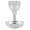 Crystal Kiddush Cup Set with Stem | Kiddush Cups | Judaica