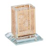 Crystal Havdalah Candle Holder - Gold Embellished | Havdalah Sets & Sp