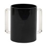 Modern Acrylic Washing Cup - Black/Clear | Washing Cups | Judaica