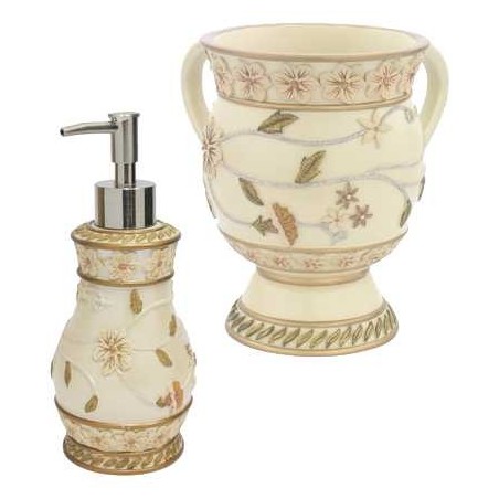 Washing Cup with Soap Dispenser - Flowered Design | Washing Cups | Jud