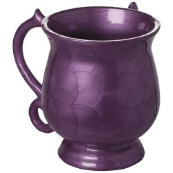 Scaled Design Aluminum Washing Cup - Purple | Washing Cups | Judaica