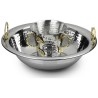 Stainless Steel Hammered Washing Cup Set With Gold | Washing Cups | Ju