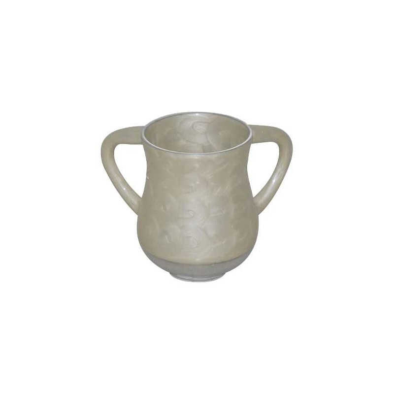 Unbreakable Aluminum Washing Cup - Ivory | Washing Cups | Judaica