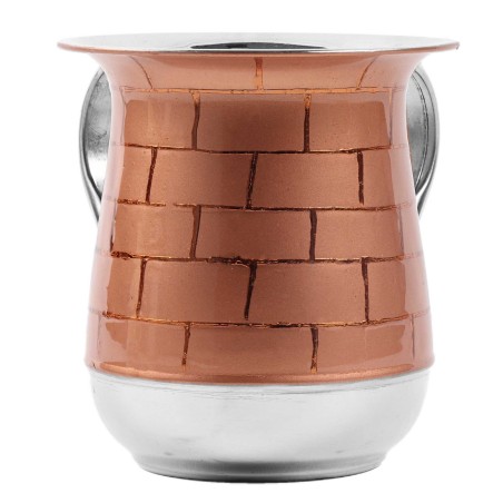 Stainless Steel Washing Cup - Copper Brick Pattern | Washing Cups | Ju