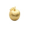 Gold Apple Shaped Honey Jar with Spoon | Rosh Hashanah | Judaica