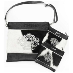 The Fur Collection Leather/Crown Embroidered Desig | Tefillin & Access