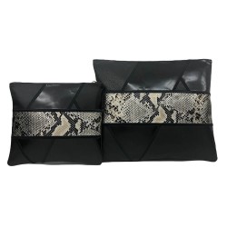 Two Toned Multi-Textured Personalized Tallit & Tef | Tefillin & Access