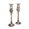Wedding Glass Keepsake Tall Candlesticks | Wedding | Judaica
