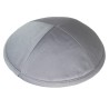 Grey Deluxe Satin Kippah | Kippahs | Judaica