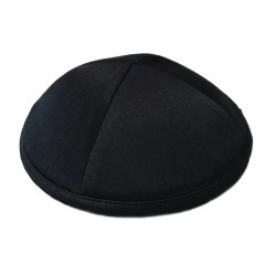 Black Deluxe Satin Kippah | Kippahs | Judaica