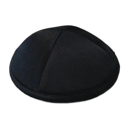 Black Deluxe Satin Kippah | Kippahs | Judaica