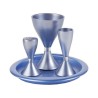Blue Anodized Havdalah Set | Havdalah Sets & Spice Boxes | Judaica