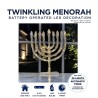 LED Twinkling Menorah Decoration | Hanukkah | Judaica