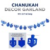 Chanukah Blue/Silver Foil Garland | Hanukkah | Judaica