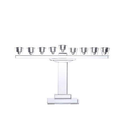 Crystal Menorah On Stand | Hanukkah | Judaica