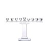 Crystal Menorah On Stand | Hanukkah | Judaica
