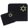 Star of David Tallit and Tefillin Bag - Black | Tallit/Tallis | Judaic