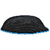 Black Knit Kippot - Teal Rim | Kippahs | Judaica