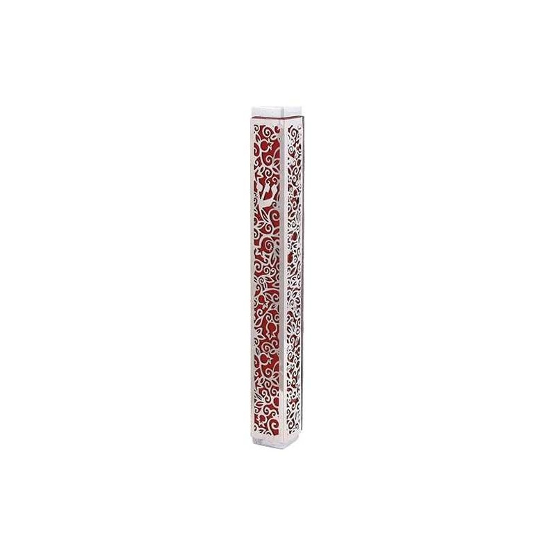 Lasercut Pomegranate Mezuzah Case By Yair Emanuel | Mezuzahs | Judaica