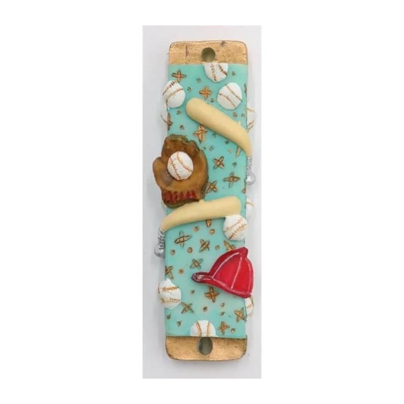 Baseball Mezuzah Case | Mezuzahs | Judaica