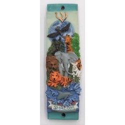Wild Animals Mezuzah Case | Mezuzahs | Judaica