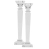 Crystal Candlesticks 12" | Candle Holders | Judaica