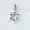 Sterling Silver Symmetrical Star Pendant - 0.75" H | Jewelry | Judaica