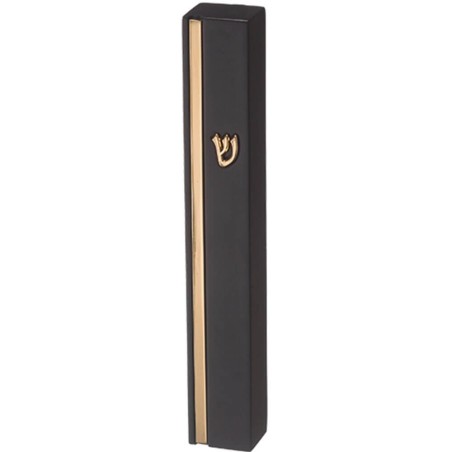 Concrete Polymer Mezuzah Case 20 Cm - Black Color | Mezuzahs | Judaica