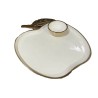 White Enamel Apple Tray/Honey Dish | Rosh Hashanah | Judaica