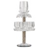 6 Cup Crystal Kiddush Fountain-Gold | Kiddush Cups | Judaica
