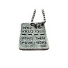 Bring Them Home' Dog Tag Necklace made from Rocke | Jewelry | Judaica